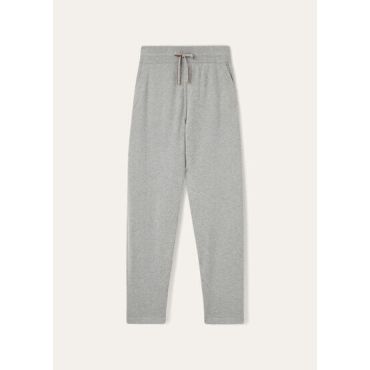 Loro Piana - Pantalone Merano Baby Cashmere, Man, Flannel Melange, Size: XL