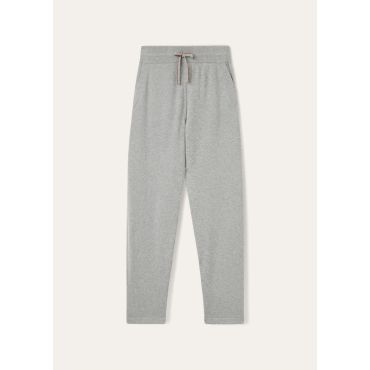 Loro Piana - Pantalone Merano Baby Cashmere, Man, Flannel Melange, Size: XL