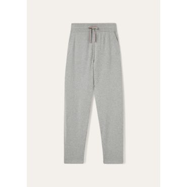 Loro Piana - Pantalone Merano Baby Cashmere, Man, Flannel Melange, Size: XL