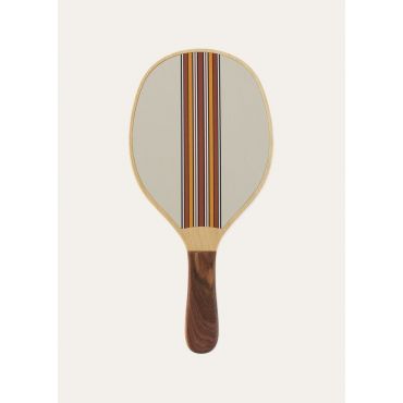 Loro Piana - The Suitcase Stripe Beach Rackets, Dark Sand, Size: NR