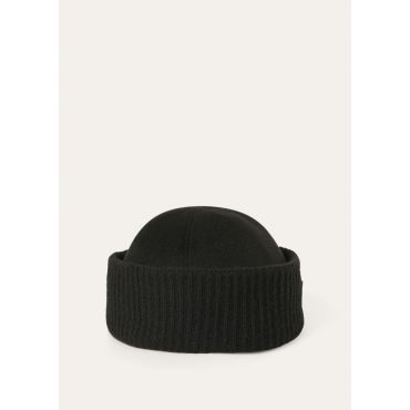 Loro Piana - Beanie Cash Storm & Knit, Man, Black, Size: M