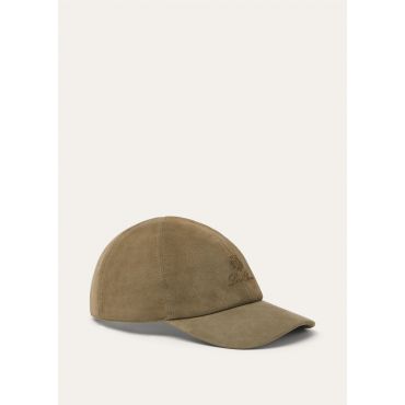 Loro Piana - My Baseball S Lowered Suede, Man, Leaf Tea, Size: S