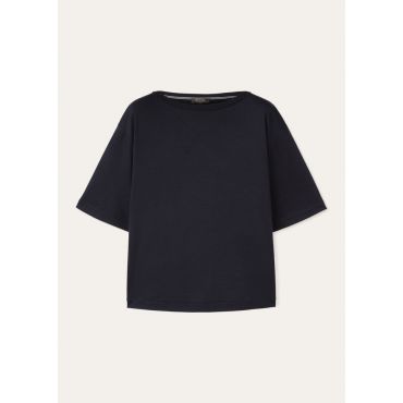 Loro Piana - Barchetta New Gok Jersey, Woman, Blue Navy, Size: M