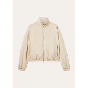 Loro Piana - Lp Bomber Windmate Stretch Storm, Woman, Sand Shell, Size: XS