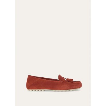 Loro Piana - Dot Sole Walk Suede, Woman, Cinnamon Bark, Size: 38