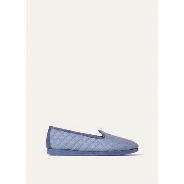 Loro Piana - Classic Slipper U. Cash Flannel Soft, Man, Light Blue Sugar Paper Melange, Size: 42