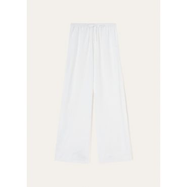 Loro Piana - Pant. Graysen Solaire, Woman, Optical White, Size: 46