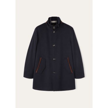 Loro Piana - Ghibli Carcoat Cash Storm, Man, Navy Blue, Size: L