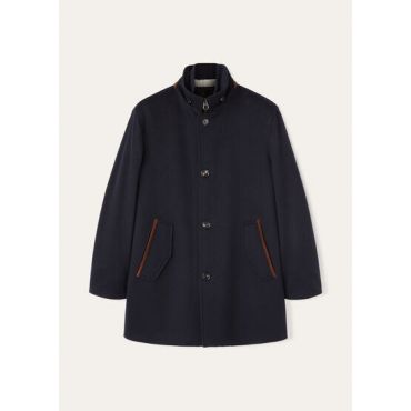Loro Piana - Ghibli Carcoat Cash Storm, Man, Blue Navy, Size: L