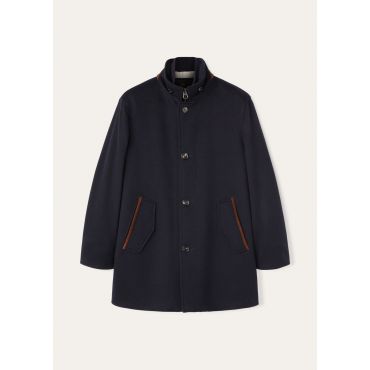 Loro Piana - Ghibli Carcoat Cash Storm, Man, Blue Navy, Size: L