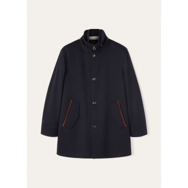 Loro Piana - Ghibli Carcoat Cash Storm, Man, Blue Navy, Size: L