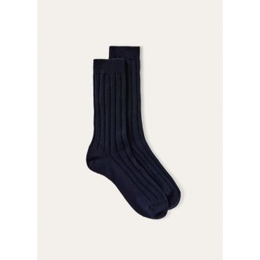 Loro Piana - Bobby Socks Light Parksville, Woman, Navy Blue, Size: S
