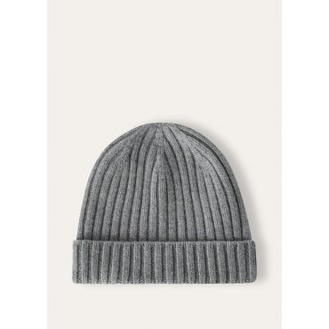 Loro Piana - Loro Beanie Recycled Cash Gg 5, Icy Stone, Size: M