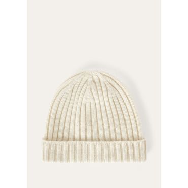 Loro Piana - Loro Beanie Recycled Cash Gg 5, Pure Dunes Melange, Size: M