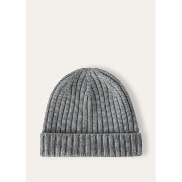 Loro Piana - Loro Beanie Recycled Cash Gg 5, Icy Stone, Size: M