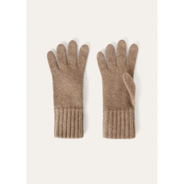 Loro Piana - Loro Gloves Recycled Cash Gg 10, Grain Brown Melange, Size: S