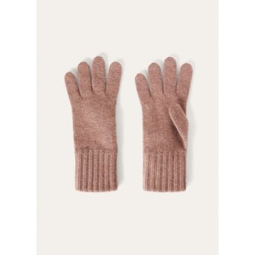 Loro Piana - Loro Gloves Recycled Cash Gg 10, Red Sand Melange, Size: L