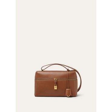 Loro Piana - Extra Bag L27 Saddle Leather 20au, Woman, Mole/Sun Gold, Size: NR