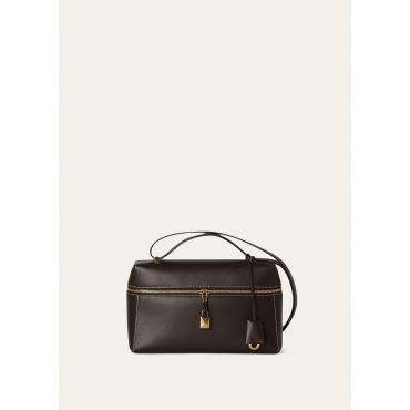Loro Piana - Extra Bag L27 Saddle Leather 20au, Woman, Dark Choco Licorice/Sun Gold, Size: NR