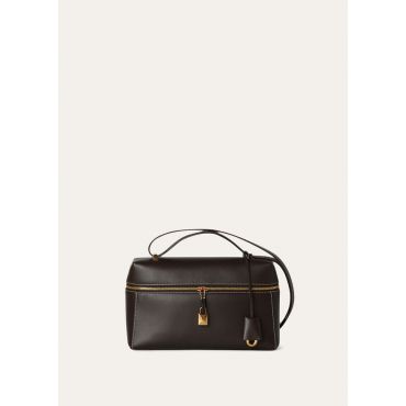 Loro Piana - Extra Bag L27 Saddle Leather 20au, Woman, Dark Chocolate Licorice/Sun Gold, Size: NR