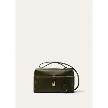 Loro Piana - Extra Bag L27 Saddle Leather 20au, Woman, Ribbon Green/Sun Gold, Size: NR