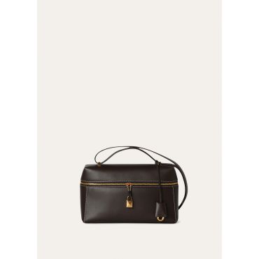 Loro Piana - Extra Bag L27 Saddle Leather 20au, Woman, Dark Choco Licorice/Sun Gold, Size: NR