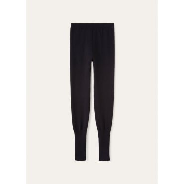 Loro Piana - Leggings Dream Wool, Woman, Black, Size: XS