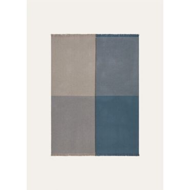 Loro Piana - Plaid Gobi, Taupe / Green Blue, Size: NR