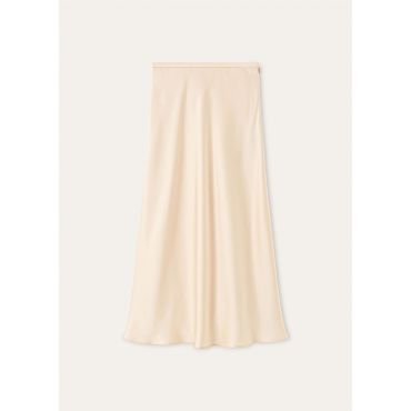 Loro Piana - Gonna Simona New Double Satin, Woman, Vulcanic Rose, Size: 42