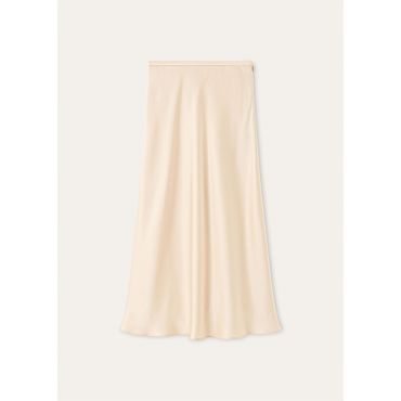Loro Piana - Gonna Simona New Double Satin, Woman, Vulcanic Rose, Size: 42