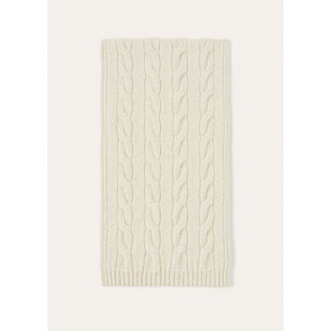 Loro Piana - Napier Scarf Baby Cash Coarsehair Gg 5, Woman, White Snow, Size: NR