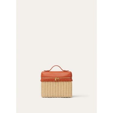 Loro Piana - Extra Pocket L19 North South Wicker/rounded Calf, Woman, Malt/Sundown/Sun Gold, Size: NR