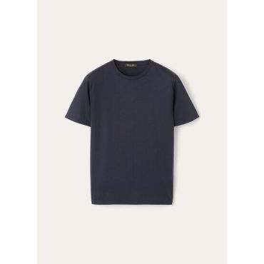 Loro Piana - Girocollo Mm Waitaki Jersey Lightest Wish, Man, Blue Navy, Size: XS
