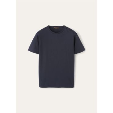 Loro Piana - Girocollo Mm Waitaki Jersey Lightest Wish, Man, Blue Navy, Size: XS