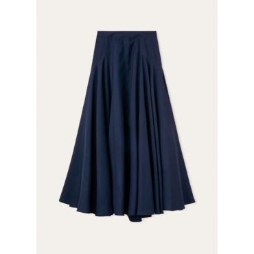 Loro Piana - Gonna Flavia Breeze Wool, Woman, Ink Bottle, Size: 46