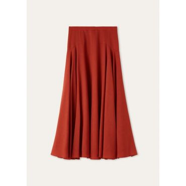 Loro Piana - Gonna Flavia Breeze Wool, Woman, Dry Roses, Size: 42