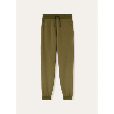 Loro Piana - Pantalone Soft Gauzed Fleece Larecchio, Man, Rosemary, Size: XS