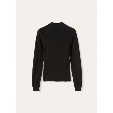 Loro Piana - Collo Alto Lagorai, Woman, Black Sand, Size: M