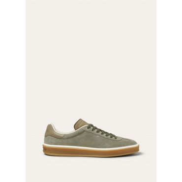 Loro Piana - Tennis Walk Suede, Man, Army Gray, Size: 40