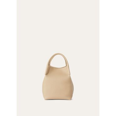 Loro Piana - Bale Small Fine Grained Leather, Woman, Light Mastic/Antique Silver, Size: NR
