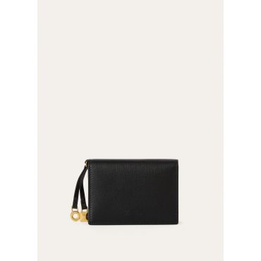 Loro Piana - Extra Bifold Cardholder Linen Calf, Woman, Black, Size: NR
