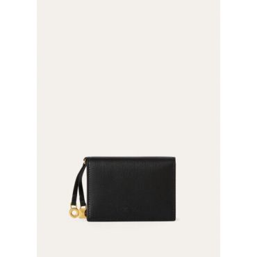 Loro Piana - Extra Bifold Cardholder Linen Calf, Woman, Black, Size: NR