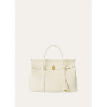 Loro Piana - Loom L32 Fine Grained Leather, Woman, Whisper White, Size: NR