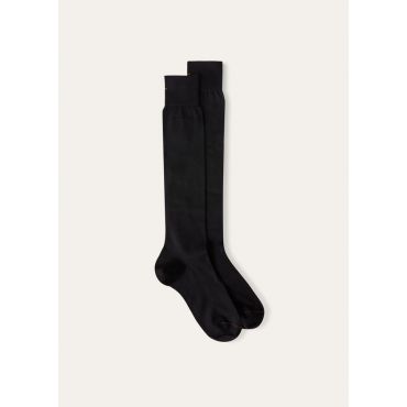 Loro Piana - Calza Everyday Cotton One Silk, Man, Black, Size: S