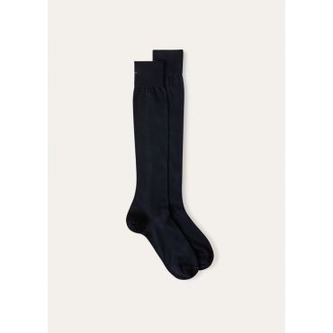 Loro Piana - Calza Everyday Cotton One Silk, Man, Navy Blue, Size: S