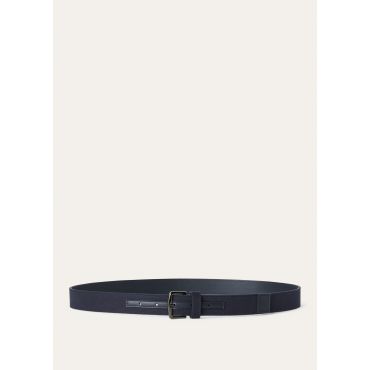 Loro Piana - Travis-belt Cotton Linen, Man, Ripe Blueberry, Size: 85
