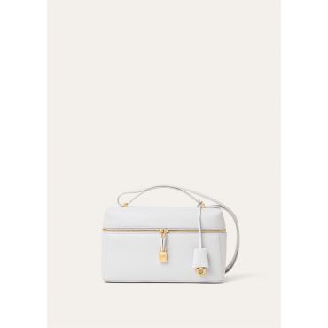 Loro Piana - Extra Bag L27 Linen Calf, Woman, Moonstone Blue/Sun Gold, Size: NR