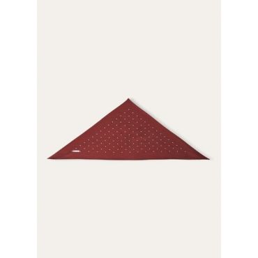 Loro Piana - Triangle Silk Pois, Woman, Deep Bordeaux/White Pois, Size: NR