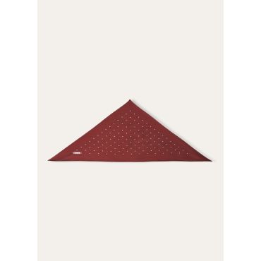 Loro Piana - Triangle Silk Pois, Woman, Deep Bordeaux/White Pois, Size: NR