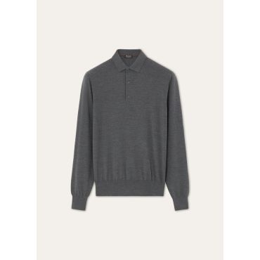 Loro Piana - The Gift Of Kings Polo Shirt, Grey Melange, Size: 56